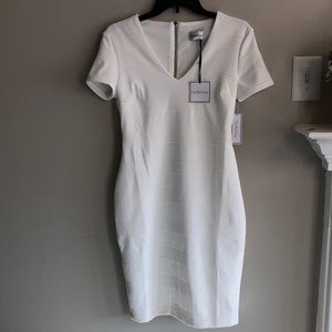 White body con dress